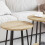 VidaXL vidaXL Side Table Set with Shelf 2 pcs Sonoma Oak and Black 4