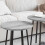 VidaXL vidaXL Side Table Set with Shelf 2 pcs Grey Sonoma and Black 4