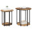 VidaXL vidaXL Side Table Set with Shelf 2 pcs Brown 3