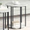 VidaXL vidaXL Side Table Set with Shelf 2 pcs Grey 4
