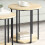 VidaXL vidaXL Side Table Set with Shelf 2 pcs Brown 4