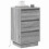 VidaXL vidaXL Bedside Cabinet Grey 39 x 34.5 x 65 cm Engineered wood 3