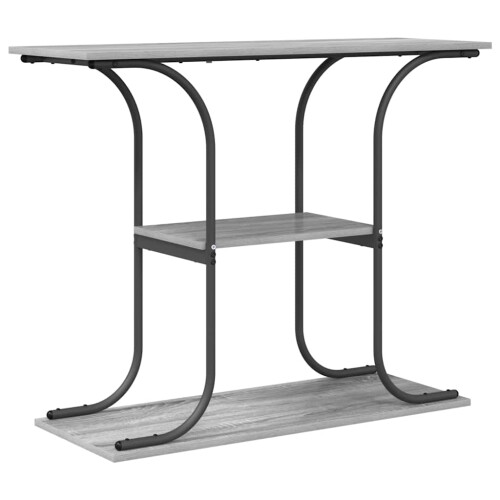 VidaXL vidaXL Console Table Grey Sonoma 101 x 35 x 80.5 cm Engineered Wood 1
