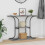 VidaXL vidaXL Console Table Grey Sonoma 101 x 35 x 80.5 cm Engineered Wood 4