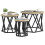 VidaXL vidaXL Nesting Side Table 3 pcs Sonoma Oak Engineered Wood and Steel 3