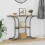 VidaXL vidaXL Console Table Sonoma Oak 101 x 35 x 80.5 cm Engineered Wood 4