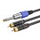 6.35mm to 2RCA Cable 6.35mm to 2RCA Computer-10m Black 6