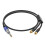 6.35mm to 2RCA Cable 6.35mm to 2RCA Computer-10m Black 8