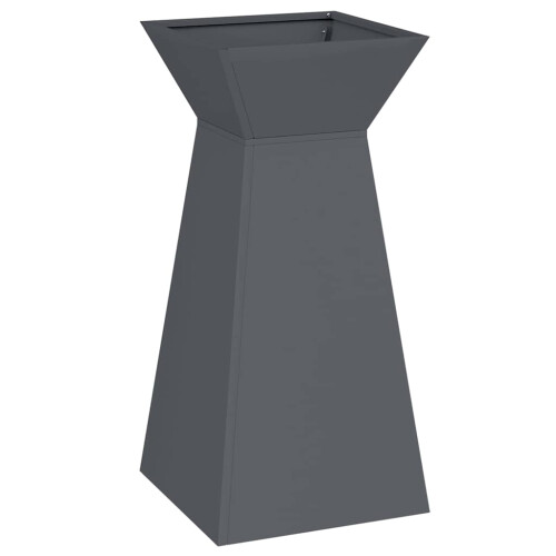 VidaXL vidaXL Pillar Planter Anthracite 35 x 35 x 73 cm 1