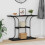 VidaXL vidaXL Console Table Black Oak 101 x 35 x 80.5 cm Engineered Wood 4