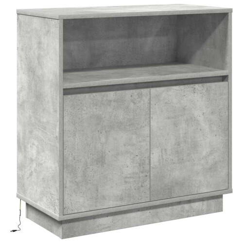 VidaXL vidaXL LED Sideboard Concrete grey 71 x 34.5 x 75 cm Engineered Wood 1