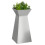 VidaXL vidaXL Pillar Planter Silver 35 x 35 x 73 cm 3