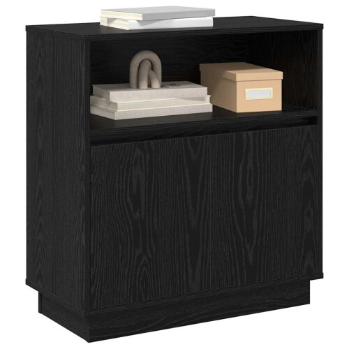 VidaXL vidaXL LED Sideboard Black Oak 71 x 34.5 x 75 cm Engineered Wood 2