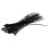 3mm x 150mm Auto Wire Push Cable Zip Tie Organizer White Black 300 Pcs 5