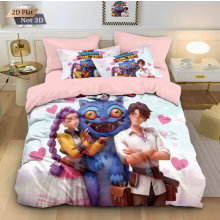 (Super King 260*220cm) Duvet Cover For Kpop Demon Hunters Series Printed Bedding Cartoon Pillowcase