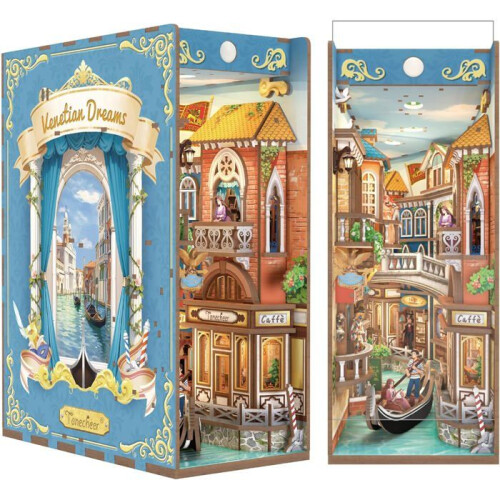 Kit Booknook 3D Tonecheer - Maison Miniature Éclairée - Modélisation DIY