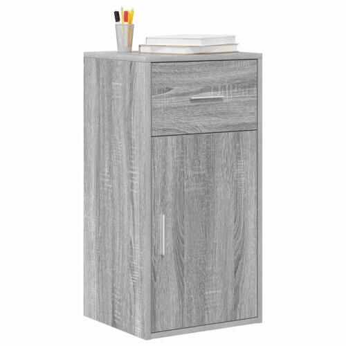 VidaXL vidaXL Sideboard with Drawer Grey Sonoma 38 x 34 x 75 cm 2