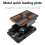 Quick Release Plate Camera Quick Release Plate Mount with 1/4" 2