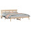 VidaXL vidaXL Bed Frame with Headboard Brown 180 x 200 cm Solid Pine wood 2