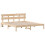 VidaXL vidaXL Bed Frame with Headboard Brown 180 x 200 cm Solid Pine wood 4