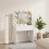 Westwood WestWood Dressing Table Vanity Desk LED Mirror Large Drawer Table Side Shelves 1