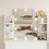 Westwood WestWood Dressing Table Vanity Desk LED Mirror Large Drawer Table Side Shelves 6