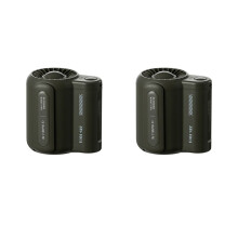 2X USB Tragbarer PersöNlicher HäNgender Taillenventilator 4500MAh Wiederaufladbarer Tragbarer Elektrischer Ventilator Outdoor Sports Air Conditioner