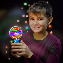 Light Toy Wand - Magic with LED Lights, Sensory Spinner for Kids, Party Favors & Classroom Prizes