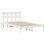 VidaXL vidaXL Bed Frame with Headboard White 120 x 190 cm Solid Pine wood 4
