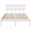 VidaXL vidaXL Bed Frame with Headboard White 120 x 190 cm Solid Pine wood 5