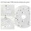 71369 Transparent Acrylic Router Stand for , , ,  Cable, , Durable Router Stand Replacement 4