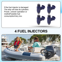 4PCS 6S5-13761-10-00 Fuel Injector for  212 242 1800cc Model Ar190 Sx190 Fsh190 Wave Runner Fx Vxr Vxs Vx