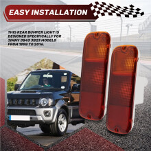 1 Pair Car Rear Bumper Light Rear Brake Turn Signal Light for Jimny JB43 JB23 1998-2016