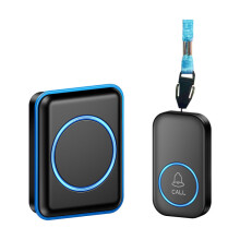 Pager sem fios com botão de chamada, sistema de alerta SOS para assistência a idosos e pacientes, alcance de 300 m, monitorização de qu