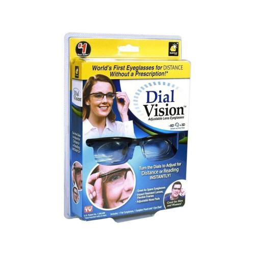 Gafas de visión con lente ajustable y enfoque variable, dial de zoom para distancia ocular