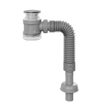 Kit de Vidange pour Lavabo avec Tuyau Extensible Flexible : Sans Odeur, Anti-Refoulement et Peu Encombrant