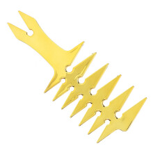Breiter Goldfarbener Haarkamm für Männer Doppelseitig Tragbar 79 g Robust für Pflege und Styling