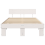 VidaXL vidaXL Bed Frame with Headboard White 135 x 190 cm Solid Pine Wood 5