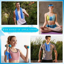 Paquete de 30 Toallas Refrescantes para Cuello y Cara, Toallas Refrescantes para el Sudor, Envolturas Refrescantes para Gimnasio, Yoga, , Correr,
