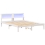 VidaXL vidaXL Bed Frame with Headboard White 150 x 200 cm Solid Pine Wood 2