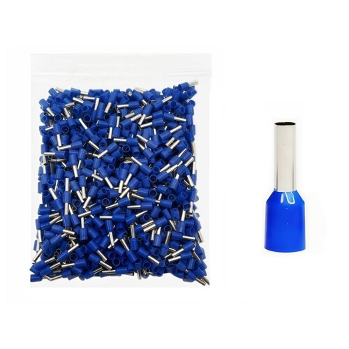 1000pcs Tubular Crimp Terminals Electrical Wire Cable Ferrules Connectors E6012 E1008 E2508 Ring Sleeve E2508