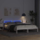 VidaXL vidaXL Bed Frame with Headboard White 150 x 200 cm Solid Pine Wood 4