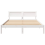 VidaXL vidaXL Bed Frame with Headboard White 150 x 200 cm Solid Pine Wood 5