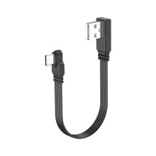Flat Flexible Straight& & Down & Left & Right Angled 90 Degree USB Male to Type C Male Charging and Data Cable T4