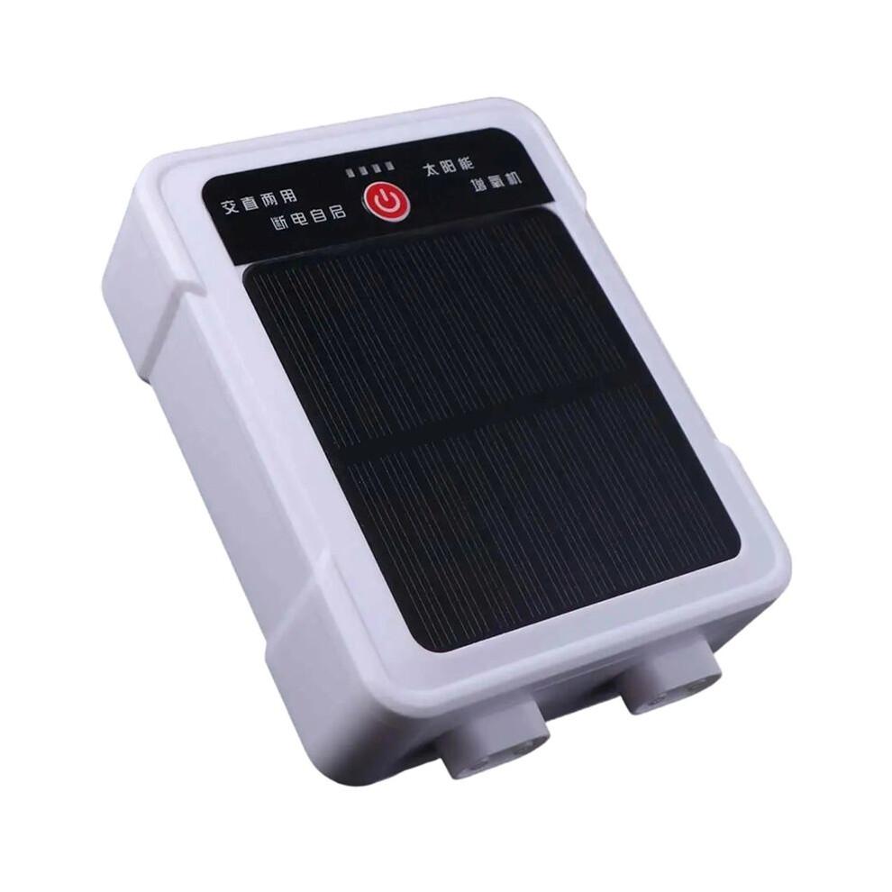 Usb Rechargeable Solar Oxygen Pump Portable Ultra Silent Aerator For Fish Tanks 6032995360153