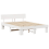 VidaXL vidaXL Bed Frame with Headboard White 150 x 200 cm Solid Pine Wood 4