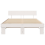 VidaXL vidaXL Bed Frame with Headboard White 150 x 200 cm Solid Pine Wood 5