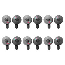 12pcs Public Toilet Door Locking Rotating Red Green Indicator Knob Lock