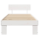 VidaXL vidaXL Bed Frame with Headboard White 90 x 190 cm Solid Pine Wood 5