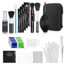 11 in 1 Professional DSLR Camera Cleaning Kit with APS-C Cleaning Swabs Microfiber Cloths Cleaning Pen for Camera Lens